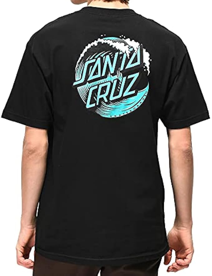 SANTA CRUZ Wave Dot S/S 標準男款 T 恤, 白色