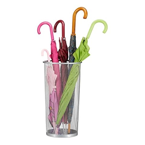 Relaxdays Metal Umbrella and Walking Stick Holder Cover