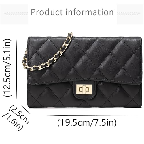 Image of Farcauo Small Purses for Women Quilted Crossbody Bags Ladies Trendy Shoulder Handbags Quilted Purses Women