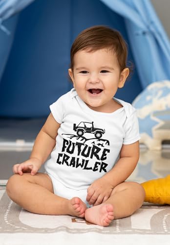 Freedomtees Future Crawler Baby Bodysuit – Off-Road SUV Outfit for Boys or Girls – 4x4 Gift for Adventure Dad or Mom2