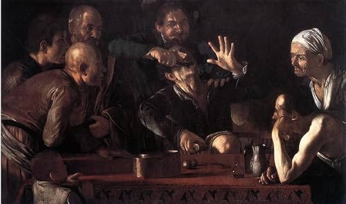 Toile Caravaggio le tiroir à dents 60x90cm pour habiller un grand mur vide