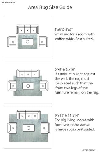 Image of Carpet for Living Room 9 X 12 FEET Modern Soft Shaggy Carpet Thick, Fluffy & 2 inch Pile Shag Rug for Your Kids Room, Bedroom & Livingroom (WHITEBEIGE)