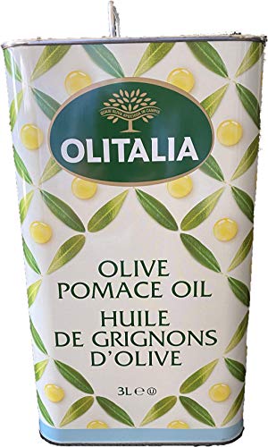 Image of Olitalia Pomace Olive Oil • Light Taste, High Smoke Point Imported Italian Cooking Olive Oil • Ideal for Indian Cooking, Frying, Sauteing & Baking, 3 lt