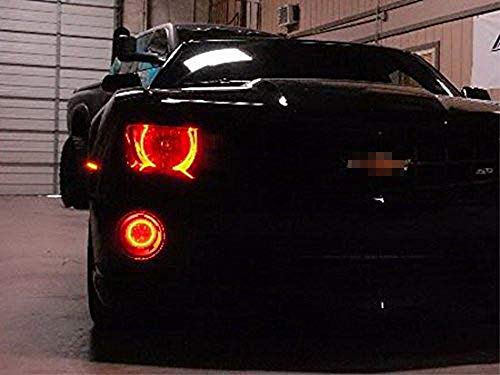 Ijdmtoy One Pair Brilliant Red 40-Smd Led Halo Ring Angel Eyes Shrouds For Fog Light Customization Or Headlight Retrofit Diy Use #TOP4