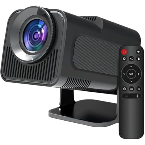 Projetor Mini Portátil HY320 4k 1080 Full HD Android 11 5G Wifi 6 Bluetooth Espelhamento de Celular Controle Remoto Correção Automática