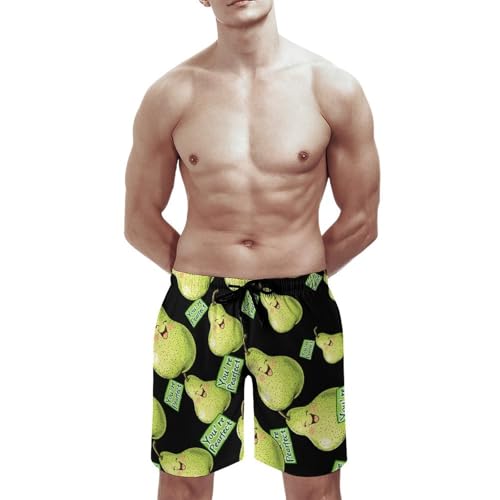You're Pearfect Pear Men's Swim Trunks Quick Dry Board Shorts Hawaiian Beach Shorts With Pocket3