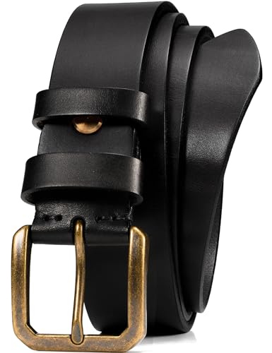 WOLFANT Thicken Full Grain Heavy Duty Casual Work Belts for Men