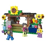 BlueBrixx Play 107420 – Blumenstand aus Klemmbausteinen mit 206 Bauelementen