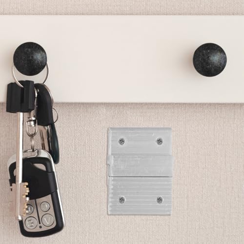 Image of Angoily 1set Picture Hanging Kit Heavy-Duty French Cleat Wall Bracket Hangers for Secure Mounting of Frames and Mirrors Adjustable Design Installation Hardware Included