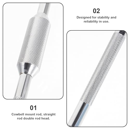 Soporte de extensión doble para cowbell de batería metal miniatura 3