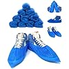 AQASKIN - 100 Copriscarpe Monouso Resistenti 3,2g - Calzari Usa e Getta in CPE - DPI Dispositivi di Protezione Individuale - Pulizia per la Casa - Giardinaggio - Colore BLU