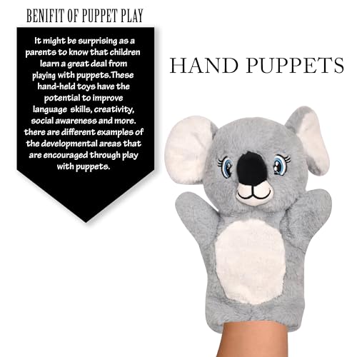 Image of Besties Koala Hand Puppets for Kids - Soft Hand Puppets for Kids, Story Telling Puppet for Kids, Hand Puppet Toy, Plush Animals Hand Puppet Toys, Fun Play Learning Toys - Multicolor (Koala)