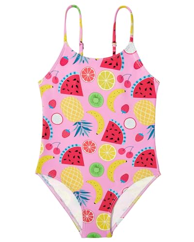 Image of Zando Girls Bathing Suit Size 2-10 Years - Cute Toddler Swimsuit Girl Adjustable One Piece Swimwear for Summer Beach Wear