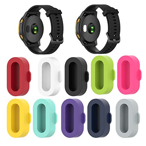 REYDA 10 Pack Dust Plugs Compatible for Garmin Fenix/Venu/Forerunner/Instinct/Vivoactive/Approach/Quatix/Tactix/Enduro/D2/Epix/Vivomove/Swim Series Watch - Image 2