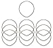 Key Systems Tamper Proof Key Ring - Flex 3 Dia. (7 cm) 10 Pack, Silver