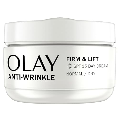 Olay Anti-Wrinkle Firm & Lift Day Cream with SPF15 Helps to Visibly Reduce Fine Lines & Wrinkles and Protects Against Premature Signs of Ageing 50ml