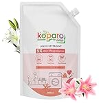 Koparo Liquid Detergent | 2 Litre | Top Load & Front Load Washing Machine Liquid Detergent | Organic Bio-Enzymes Laundry Detergent | Tough on Stains, Safe for Kids & Sensitive Skin | Lily & Vanilla