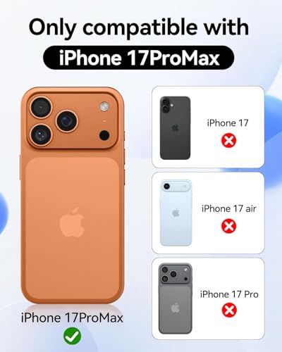 Image of QsmQam Compatible with iPhone 17 Pro Max Back Case Cover | Ultra Hybrid | Compatible with MagSafe| Military-Grade Protection| Transparent Back Case - (Polycarbonate|Clear)