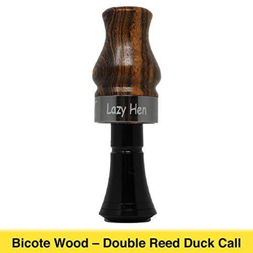 Esh Waterfowl Duck Call Lazy Hen - Double Reed Bicote Wood Duck Call - Duck Calls For Hunting - All Weather #TOP1