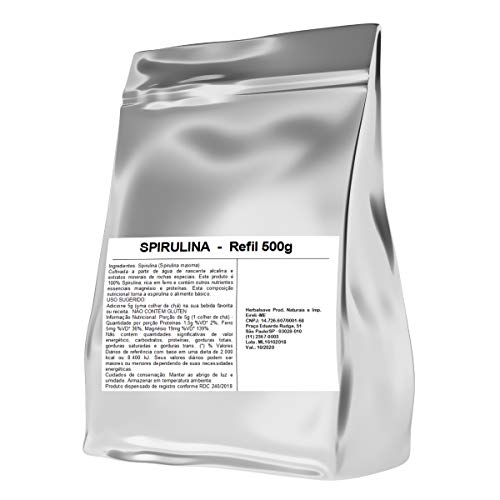 Spirulina 500g Embalagem Refil Wvegan Vegano Espirulina