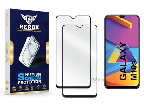 Image of Gorilla Tempered Glass Screen Protector Compatible with Samsung Galaxy M10s [Pack of 2] | Edge-to-Edge, Bubble-Free, Case Friendly, Easy Installation Kit