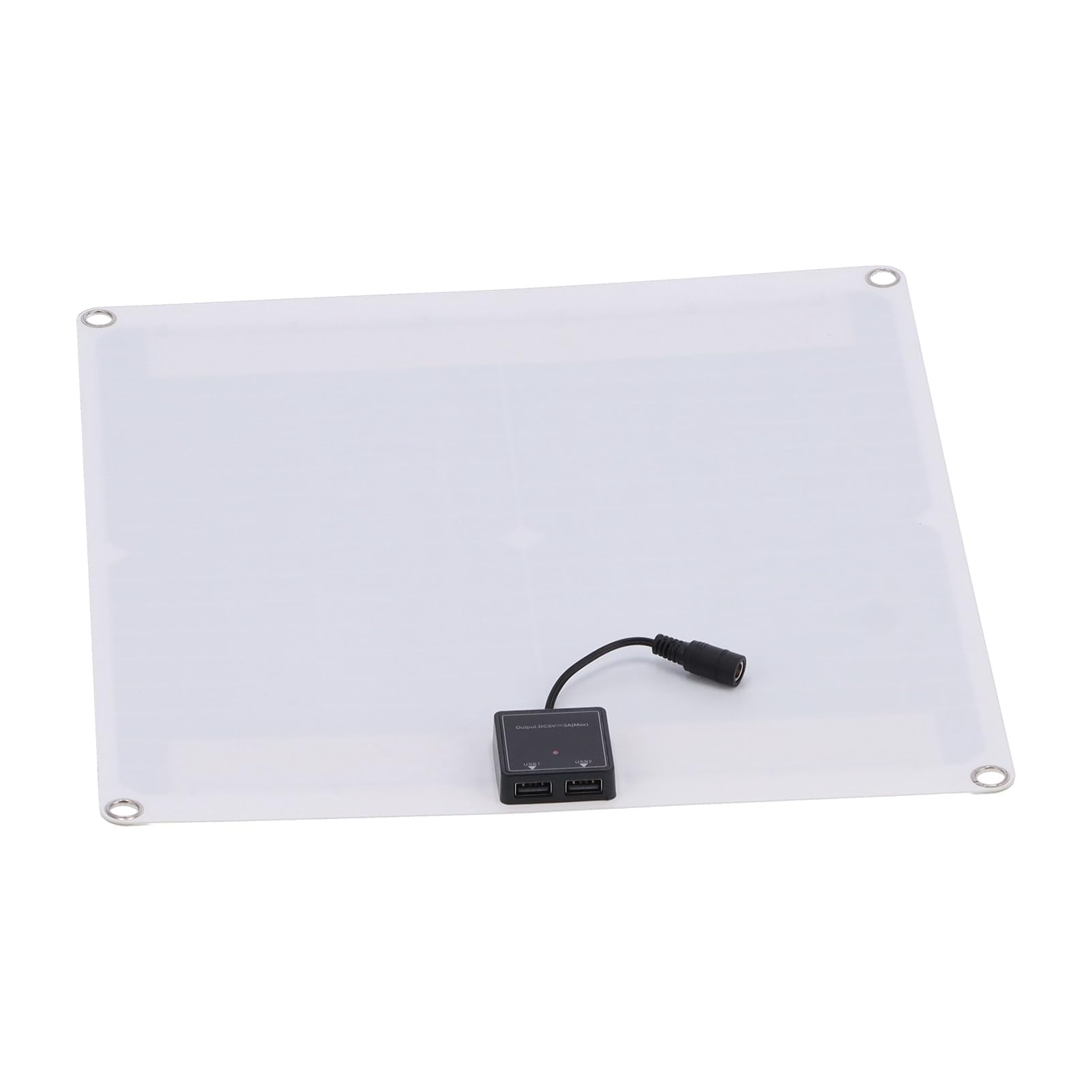 Aramox Kit de Panel Solar Módulo Solar Monocristalino 2 X 25 W 20 V con Controlador de Carga 60 A USB Dual Ligero Portátil para Camping Senderismo RV Carga de Emergencia