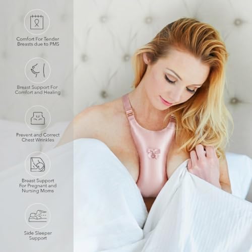 Image of Intimia Breast Pillow Chest Wrinkles Prevention and Breast Support (Pink)