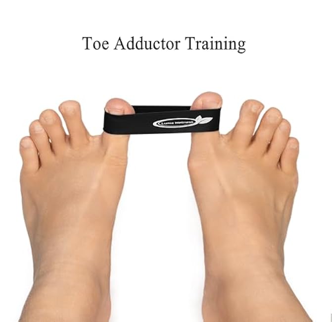 Toe Bands, Mini Latex Bands for Exercise & Stretch, Bunion Correction, Toe, Foot, & Ankle Strengthening, Toe Spacers for Hallus Valgus 4-Pack
