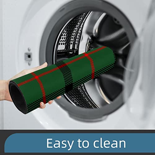 Lorvies Tartan Plaid Scottish Pattern Indoor Door Mat, Non-Slip Absorbent Doormat Inside Floor Mats Area Rug For Entryway, Machine Washable Entrance Rug Outdoor 20X47 #TOP6