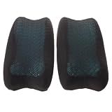 MOBUTOFU 2 Pezzi Cuscino Bracciolo Gel per Sedia Ufficio e Gaming, 9,5x3,9