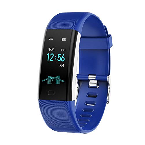 gouxia74534 Intelligente Armbanduhr, für Männer, Smartwatch, für Damen, Smartwatch, BT Armband, Farbe mit Sportuhr, Herzfrequenz, Fahrrad-Armband