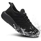 Non Slip Work Shoes for Women Slip Resistant Work Shoes for Womens Slip On Waterproof Sneakers Water Resistant Zapatos Trabajo Kitchen Chef Shoe Food Service Black
