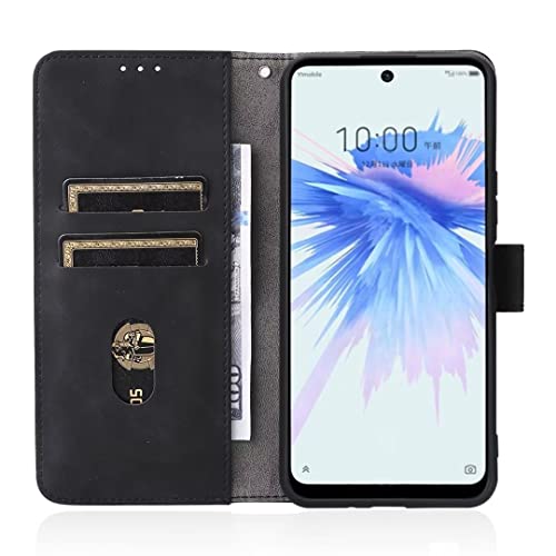 Coque Tecno Spark 20 Pro 5G housse premium en soft cuir noir à rabat