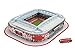 Yx-outdoor 3D Puzzle Spartak Stadion, russische Premier League Team Spartak Moskau Fußballfeld Modell Spielzeug, 23x19,4x5,2 cm