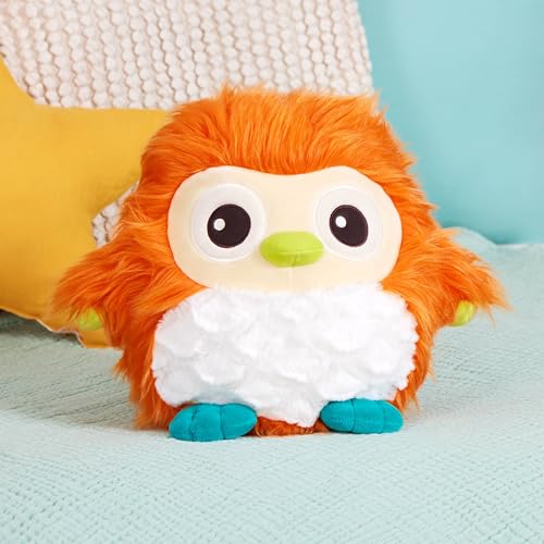 B. toys - Fluffy Funkies - Ola Owl - Plüsch Eule - Plüschtier - Weiches & buntes Eulenspielzeug - Spielzeug für Baby, Kleinkind, Kinder - 0 Monate +