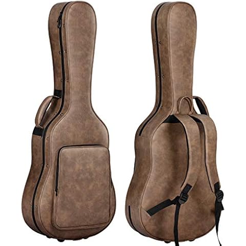 CAHAYA Hardshell Acoustic Guitar Case with Storage Cover