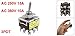 Uxcell On/On 2 Position 3P2T 3PDT Toggle Switch, AC 250V/15 Amp, 380V/10 Amp