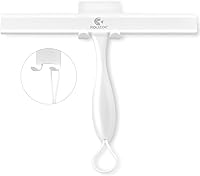 Vista 7 de Escobilla de ducha para puertas de ducha con mango llamativo, escobilla de ducha de silicona antioxidante de 11 pulgadas para puerta de cristal