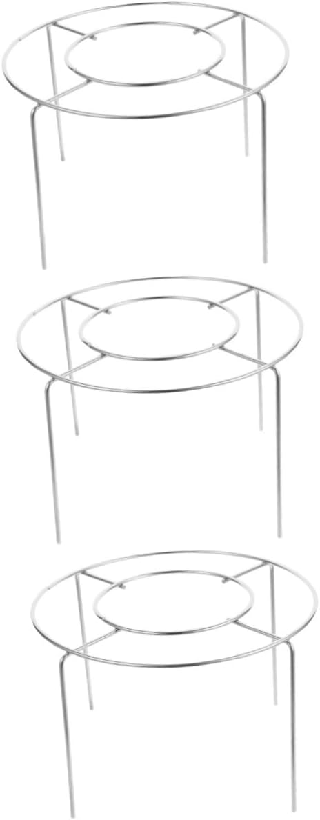 3pcs Baking Cooling Rack Stainless Steel Easy-clean Stand Multi-purpose Cake Rack for Kitchen