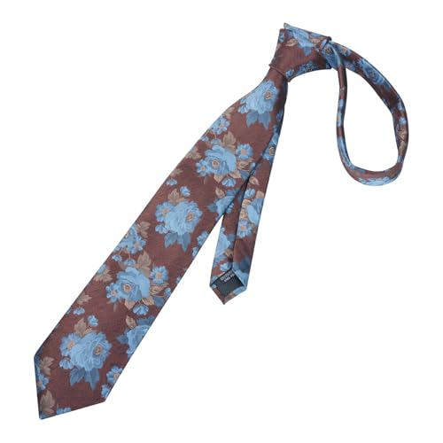 Image of Alizeal Mens 3.15'' Colorful Flower Pattern and handkerchief Necktie Set