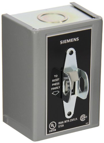 Arrancador fraccionario Siemens monofásico con palanca de bloqueo de seguridad de gran tamaño