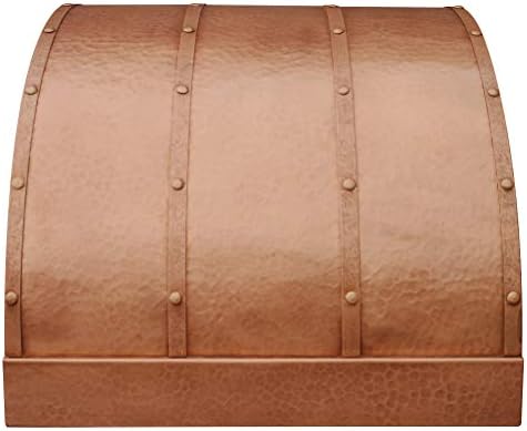 Copper Tailor Copper Kitchen Range Hood,Under Cabinet,Wall Mount,Hand Made,48-Inch Wide,Smooth,Penny Patina,VH4TRSPW4848