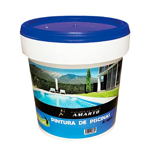 Amarto Pintura de Piscinas al Agua, con aditivo antihalgas (5 Kg., Azul)