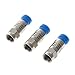 Davitu Electrical Equipments Supplies - 10 Pcs F Type RG6 Coaxial Connector O-Ring 75-5 Compression Tool Fitting Cable