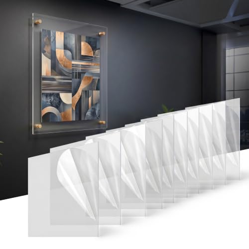 Image of BARNWOODUSA 6 inch x 9 inch Plexiglass Sheets - Acrylic Plastic Sheets 10-Pack