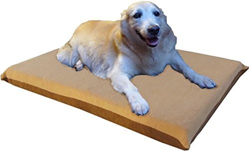 ehomegoods 41"X27"X4" Beige Color Orthopedic Waterproof Memory Foam Pet Pad Bed for Medium Large Dog Crate Size 42"X28" with 2 External Covers