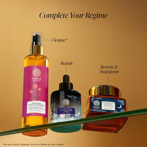 Forest Essentials Bestselling Soundarya Night Cream with 24K Gold | Anti-Ageing Overnight Repair| With Bakuchiol & Hyaluronic Acid | Restorative & Nourishing