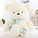 Giant Teddy Bear Peluche Giocattolo, carino cuscino bambino bianco e rosa cuscini da bambola morbido grande cuscini coccole coccole giocattolo consolatore huggable giocattoli di regalo farcito for rag