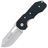 Magnum 01YA073 Bulldog Folding Knife with 3-1/2 in. Straight Edge Blade, Black