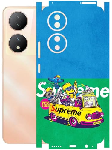 Image of AtOdds - Full Body Back Screen Guard Protector Film - Lamination Wrap Skin Sticker Compatible with VIVO Y100A | Scratchproof Matte Finish (Simps)